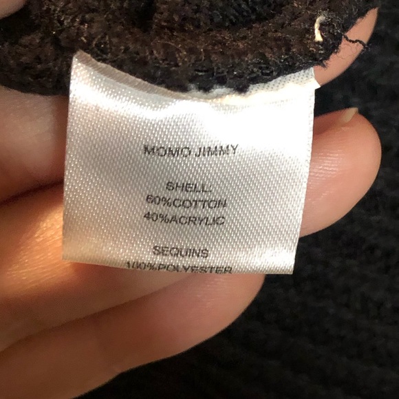 Momo Jimmy Black Sequin Sweater - M - Picture 8 of 9